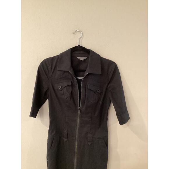 Armani Exchange Form Fitting Black Denim Like Dress in Size 2 - Picture 5 of 9